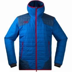 Bergans Mens Nibbi Insulated Jacket Light Sea Blue / Deep Sea / Bright Red